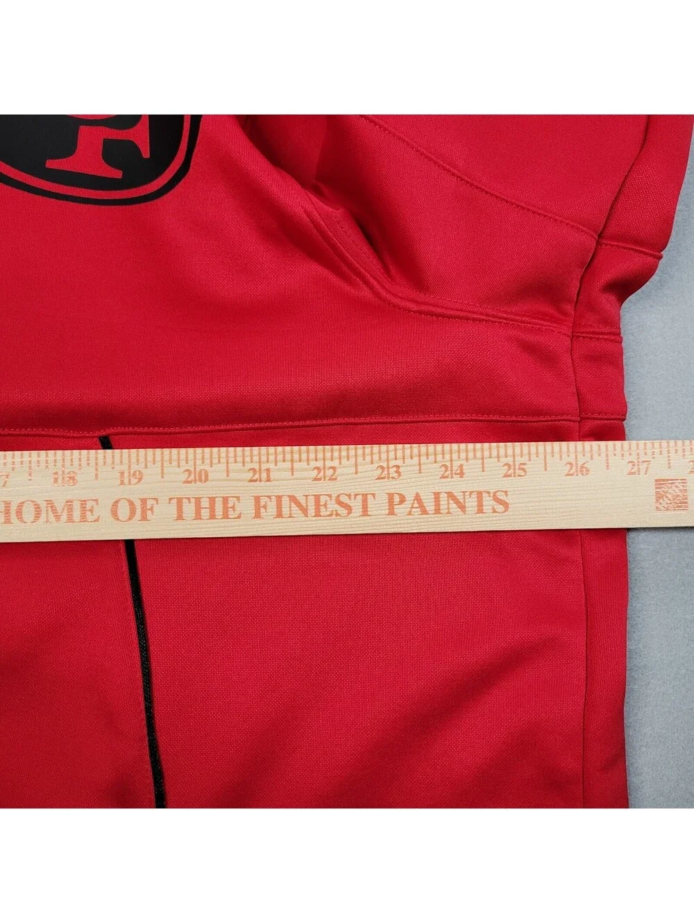 And1 San Francisco 49ers Jacket Red Zippered Fleece Lined Hooded Size Large - Picture 5 of 9
